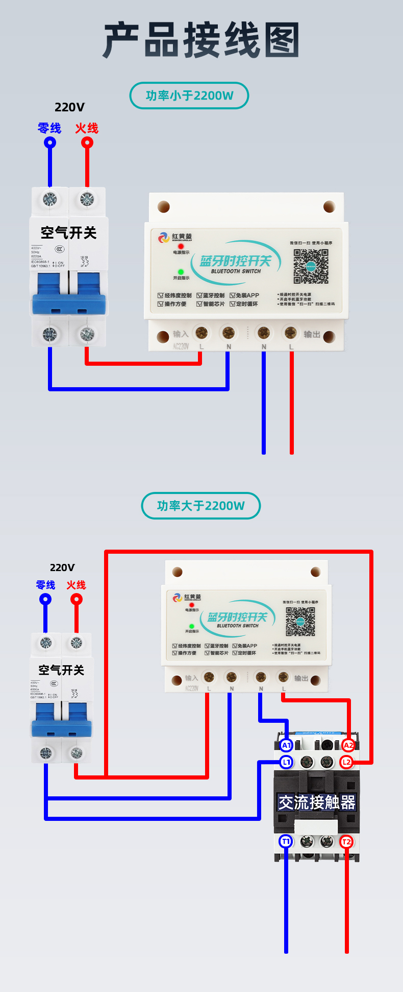 經(jīng)緯度時控開關(guān)怎么接線